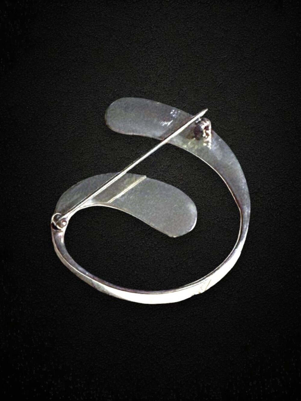 Vintage Taxco Mexico Sterling Silver Modernist Swirl Brooch Pin TM-50 - Picture 8 of 9